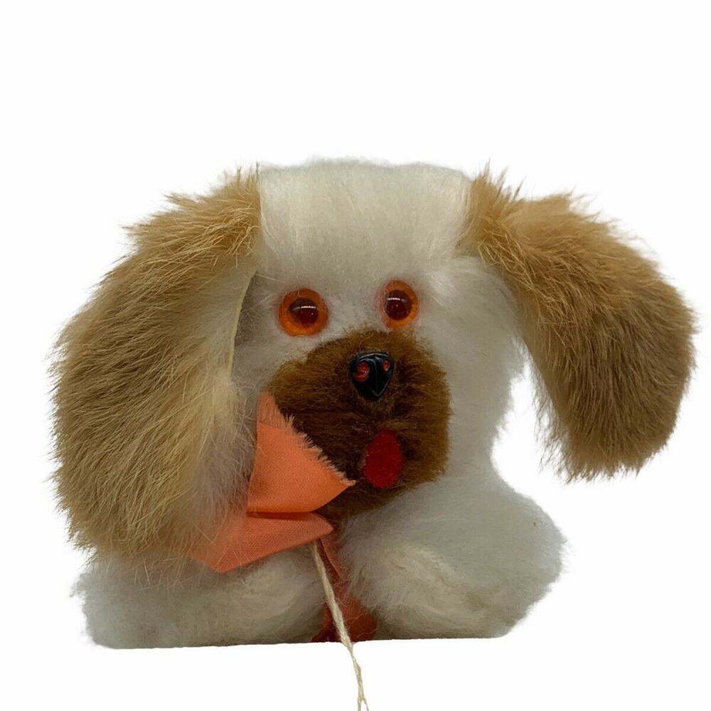 Vintage La Mar Toy Puppy Dog Stuffed Plush Soft Fur Furry 50’s 60’s Rare Spaniel